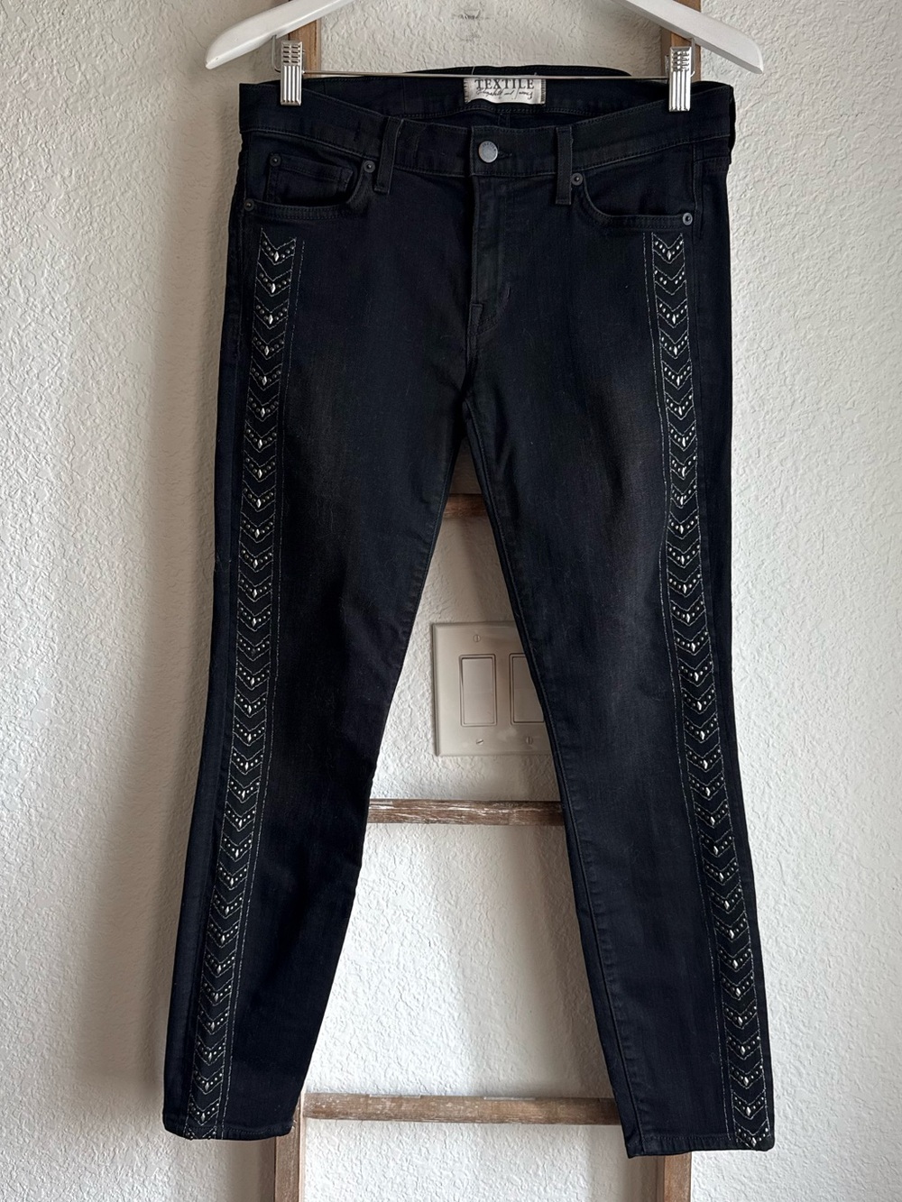 Elizabeth & James Textile Black Ozzy Skinny Jeans sz: 30